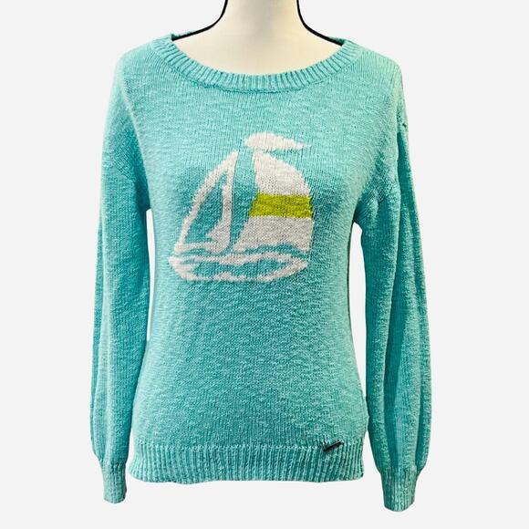 US Polo Assn Women's Sailboat Knit Sweater Size L - Picture 1 of 6